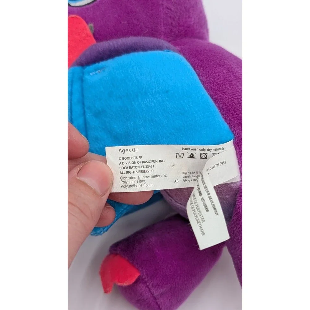 Dino Blue Purple Pink Pterodactyl Dinosaur Plush Stuffed Toy